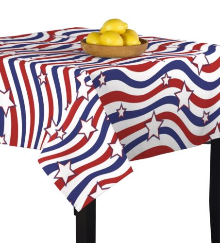 American Stars & Stripes Signature Tablecloth Assorted Sizes - Picture 3 of 20