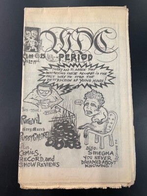 WDC PERIOD #15 - RARE D.C. PUNK FANZINE - Fall 1986 - Pure Evil/Grey March