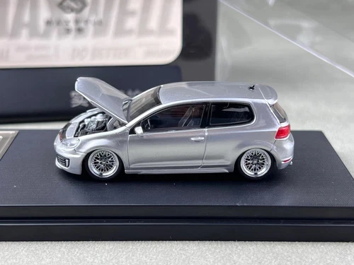 Maxwell 1:64 Silver VW Golf GTI MK6 VIP BBS Sports Model Diecast Metal Car - Picture 5 of 9