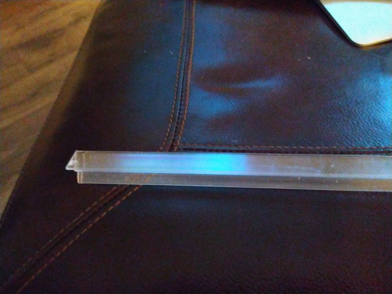 P912WS Clear Bottom Shower Wipe With Drip Rail for 1/2" Glass(shower seal)