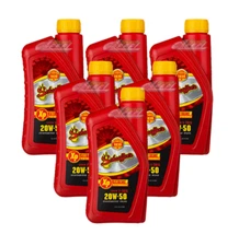 Schaeffer's Oil Extreme V-Twin Synthetic Plus Racing Oil 20W-50 (6 Quarts) #707 