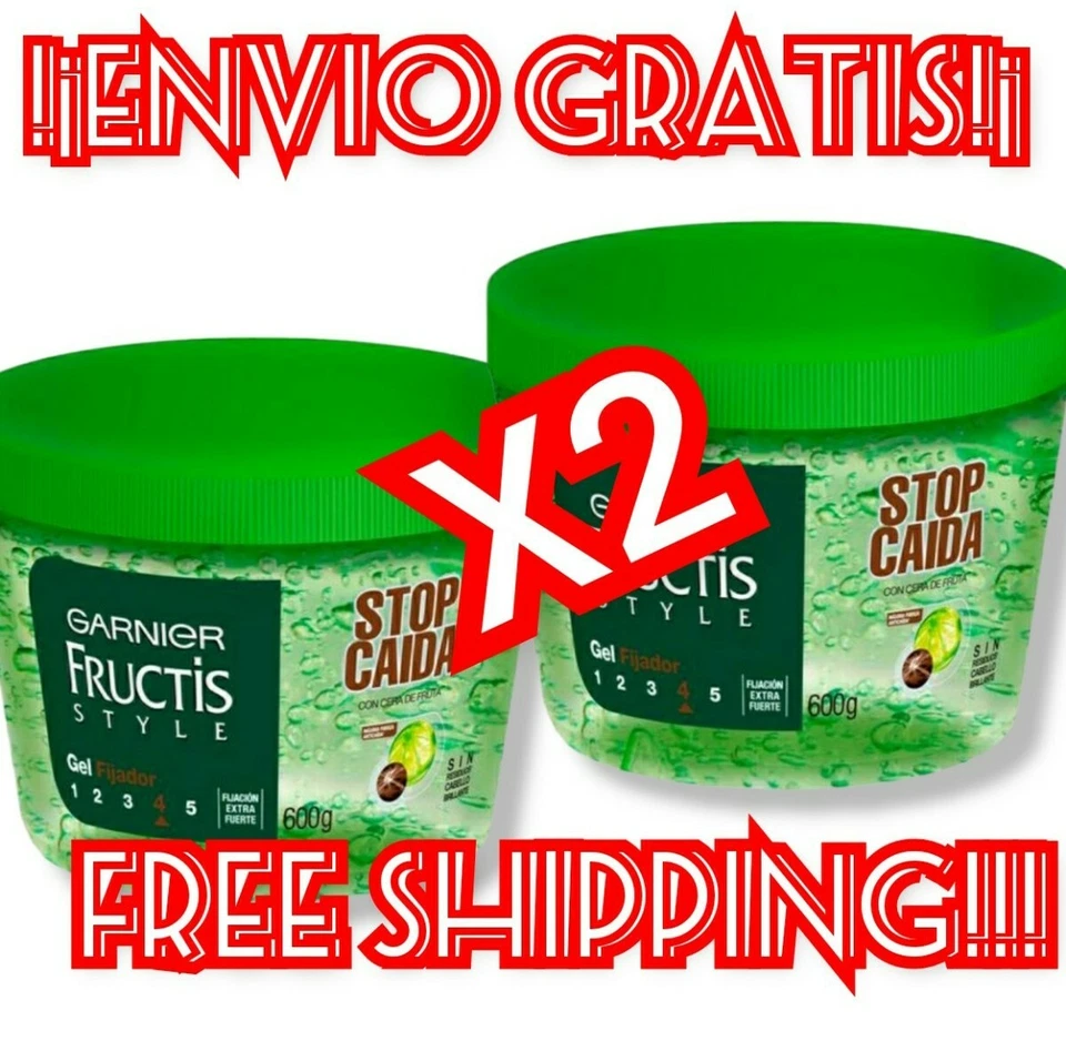 2 x 600 g Garnier Fructis Style Gel Anticaída/Detener Caida Detener Caída (🆓🚚) Foto 2 de 4