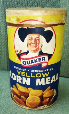 Quaker Yellow Corn Meal Cardboard Carton