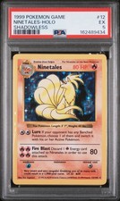 1999 POKEMON BASE SET SHADOWLESS #12 NINETALES-HOLO PSA 5
