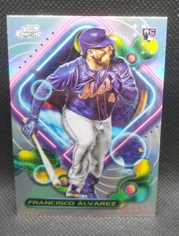 FRANCISCO ALVAREZ 2023 TOPPS COSMIC CHROME BASE ROOKIE RC 179 NY Mets Refractor