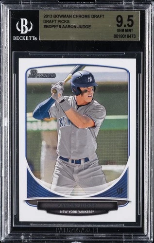 2013 BOWMAN CHROME DRAFT DRAFT PICKS #BDPP19 AARON JUDGE BGS 9.5