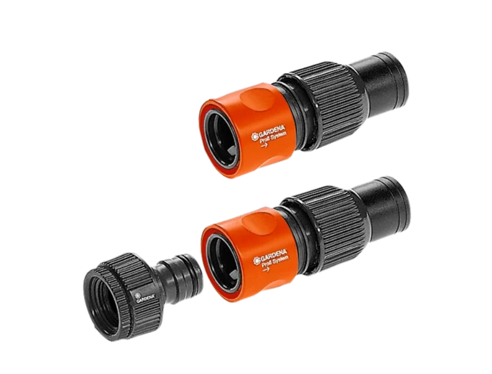 Gardena Orange/Schwarz Schlauchanschluss + Schlauchverbinder, Anschlusssatz Zu Sps 1505 (Schlauchanschluss, 19 Mm) - Image 2