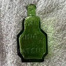 Green Wheaton King's Patent Reproduction Bottle