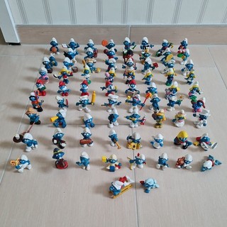 74 Schlümpfe Konvolut Schleich / Peyo kein Doppelter (K1) Smurf/Puffi