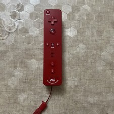 Telecomando Nintendo Wii Remote Rosso Motion Plus Integrato Originale