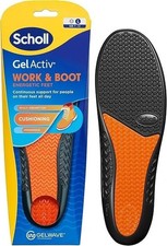 Scholl Gel Active Work And Boot Insoles For Men All Day Comfort At Work Shock