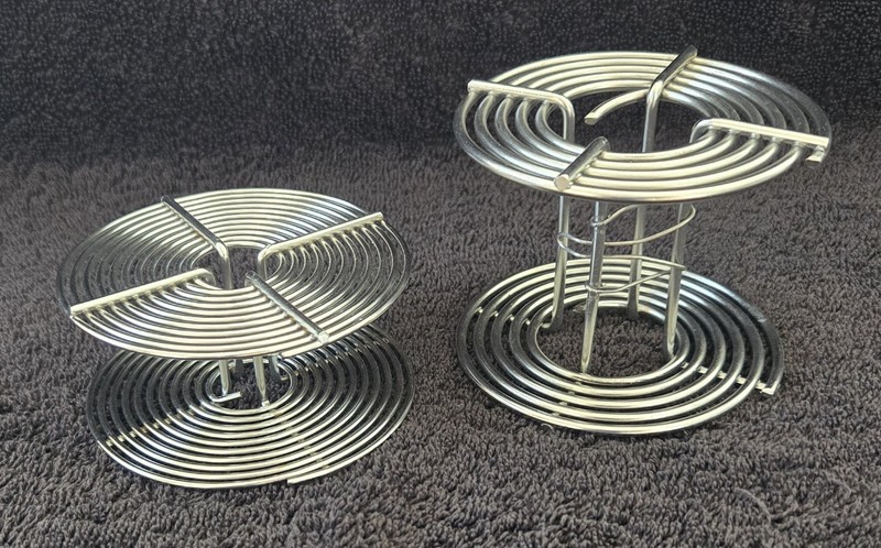 2 Stainless Steel Film Developing Reels ~ 1-120 & 1-35mm