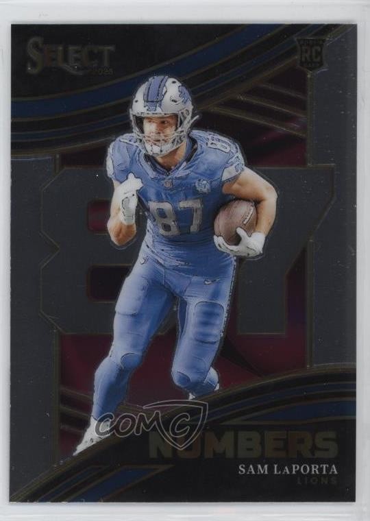 2023 Panini Select Select Numbers Sam LaPorta #NMB-SLA 1ii8