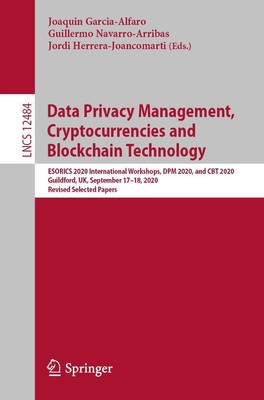Data Privacy Management, Cryptocurrencies and Blockchain Technology Joaquin Garc