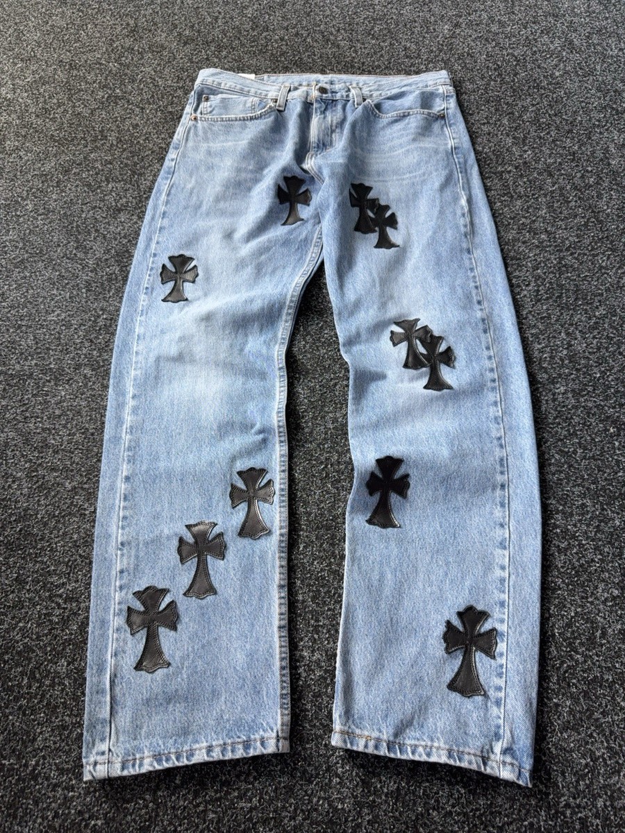 90s Levi's Archival Rock Punk Retro Style Cross Denim jeans Men's