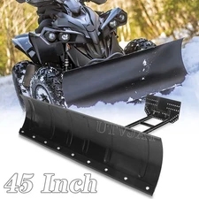 45 Inch ATV Snow Plow Heavy Duty Universal Snow Plow Kit Adjustable for Pickup