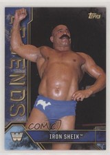 2017 Topps Legends of the WWE Blue 6/50 Iron Sheik #44 HOF h3a