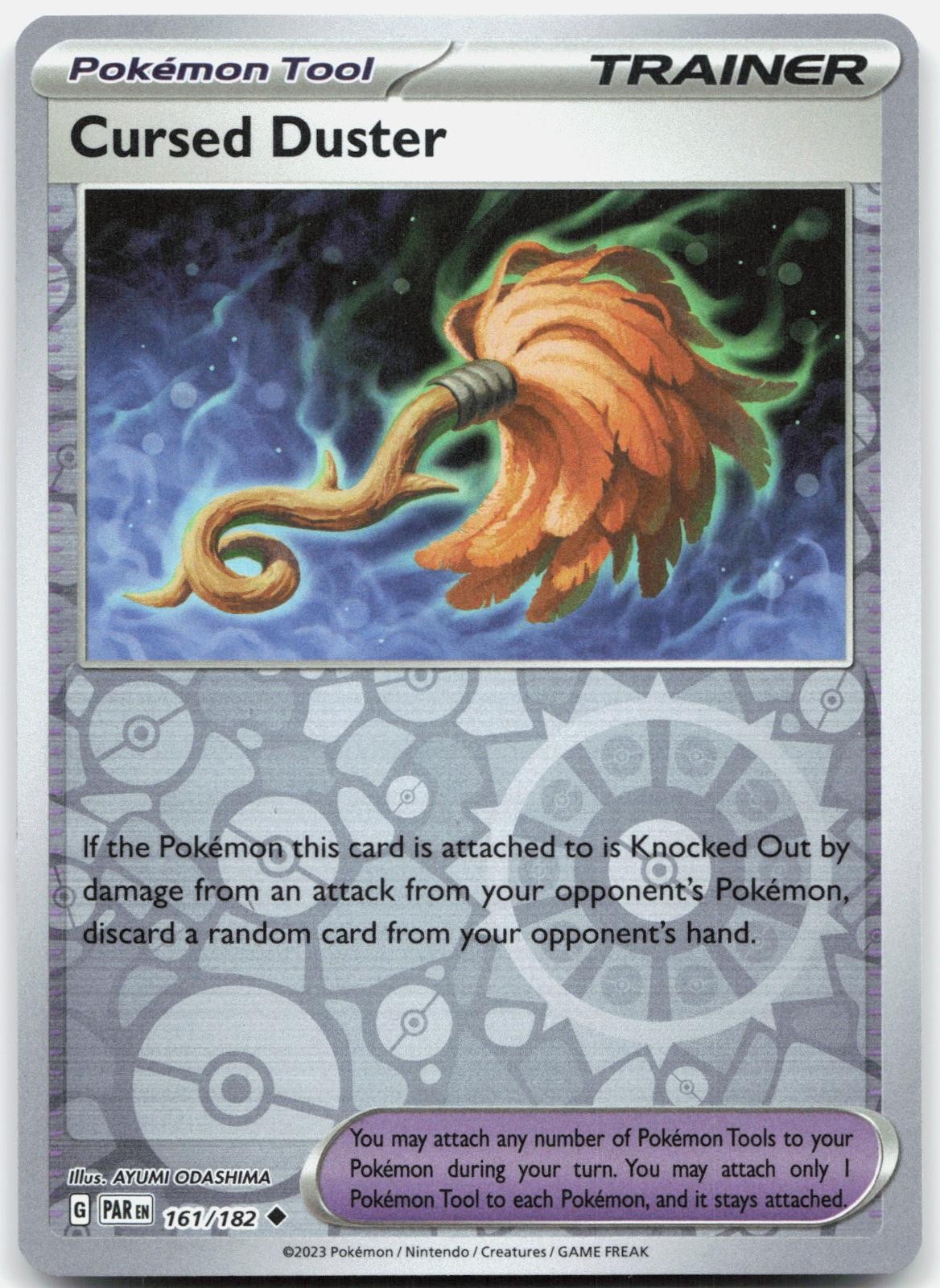 Cursed Duster 161/182 Uncommon Paradox Rift Pokemon Reverse Holo Near Mint