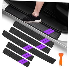 Door Sill Guard Decoration Stickers for Dodge Charger 5PCS Purple Trim