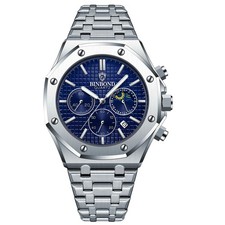 High Quality Men's Watch AP Homage Quartz Waterproof Chronograph Stainless Steel