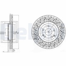 2x Bremsscheibe DELPHI BG3985C für MERCEDES R171 S203 CLK KLASSE W203 SLK A209 2x Bremsscheibe DELPHI BG3985C für MERCEDES R171 S203 CLK KLASSE W203 SLK A209