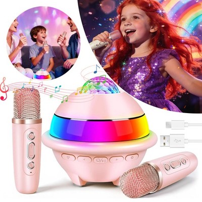Karaoke Anlage Karaoke Maschine Bluetooth Karaoke Maschine Rosa Tragbar Drahtlos