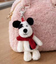 Jellycat Bashful Puppy Decoration Plush BNWT Rare Toy w/ Collectible Dust Bag