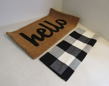 Sierra Concepts The Perfect Combo Hello Mat + Rug Set Mat 30-in x 17-in x 1-in