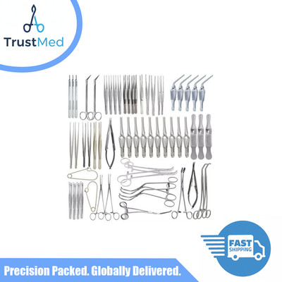 Major Vascular Set of 61 Pcs Surgery Specialty Surgical Instrument German Gr