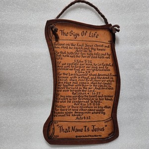 Leather Sign Of Life Company "That Name Is Jesus" 1990 Robert B. Gaither Sr.
