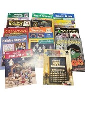  7 Lot 14 All Holidays Plastic Canvas Leaflets Nativity Calendar Welcome Wreaths