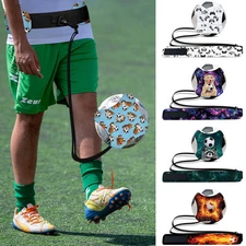 Soccer Ball Kick Trainer w/ Adjustable Waist Belt Soccer Training Equipment Aid