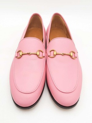 Gucci Jordaan Butterfly Pink Horsebit Loafers Size 38 Sd0925lrzsa