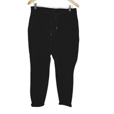 Judy Blue Jogger Jeans Womens 11/30 Black Drawstring Utility Pants High Rise