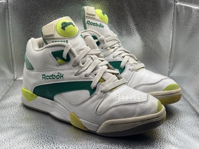RARE 🚀 Reebok Court Victory Pump Tennis Shoes Size White Green Michael  Chang