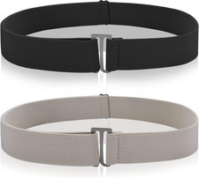 2PCS No Show Women'S Stretch Belt Invisible No Show Invisible Belt Women Elastic