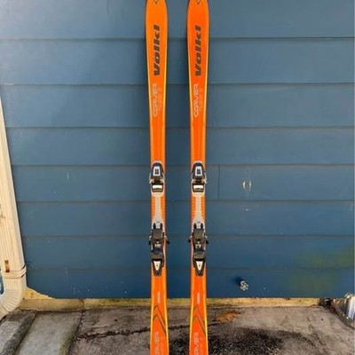 Volkl Carver Tiger 2 Skis w/ Salomon PowerAxe Carving 600 Bindings - 180 cm