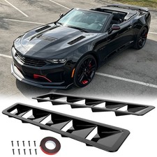 2x For Chevrolet Camaro Gloss Car Hood Vent Scoop Louver Scoop Cover Air Intake