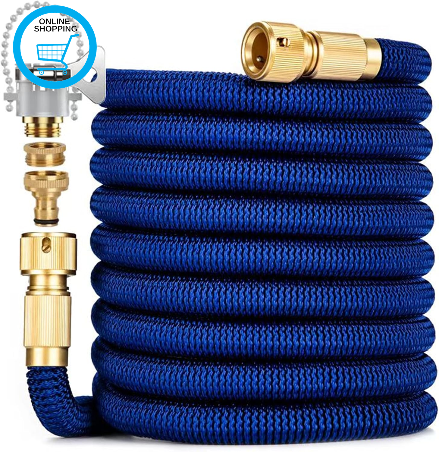 Expandable Garden Hose Pipe 150FT 3 Times Flexible Expanding Magic Watering Hose