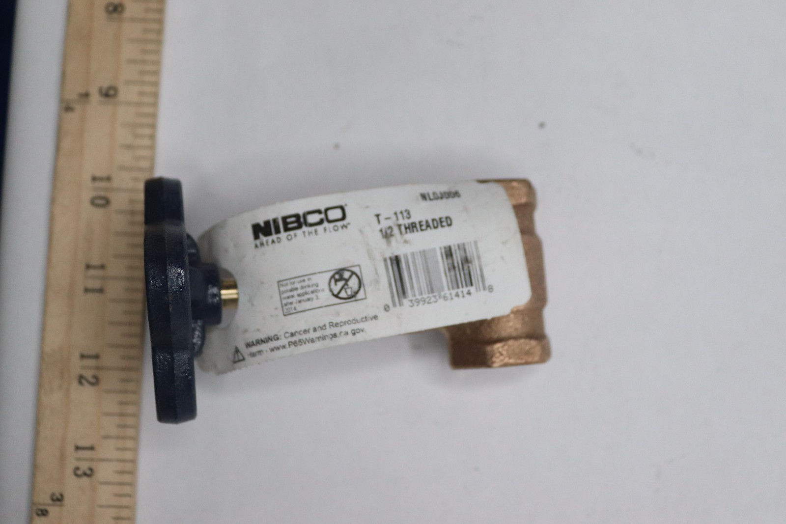 Nibco 2-Port Gate Valve Bronze 1/2" T-113 NL0J006