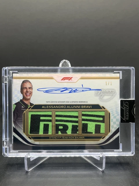 2024 Topps Dynasty F1 Alessandro Alunni Bravi Triple Relic Autograph Gold 1/1