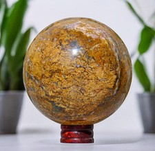 210 mm gro&szlig;er Sylvit Jaspis Stein metaphysisches Chakra Heilung geladene Kugel