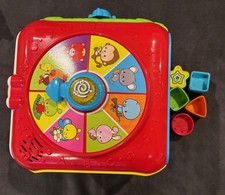 VTECH SORT  DISCOVER ACTIVITY CUBE WITH BLOCKS TOY TESTED AND WORKS