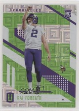 2017 Panini Unparalleled Lime Green Kai Forbath #139 2r8