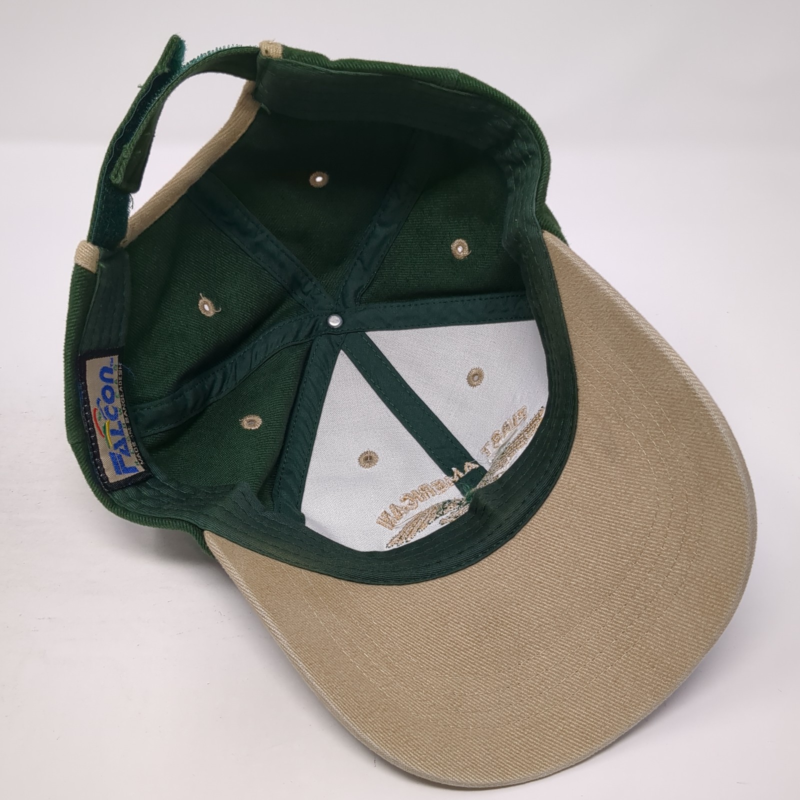 First American Strapback Hat Solid Green One Size… - image 7
