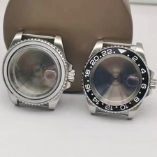 40mm Stainless Steel Watch Case With Crown Gasket Sapphire Glass For NH35 NH36