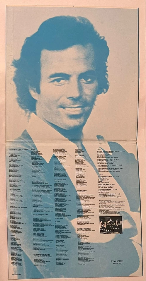 JULIO IGLESIAS - A MIS 33 AÑOS - 1977 MEXICAN LP ALBUM GATEFOLD, LATIN POP - Image 3 of 4