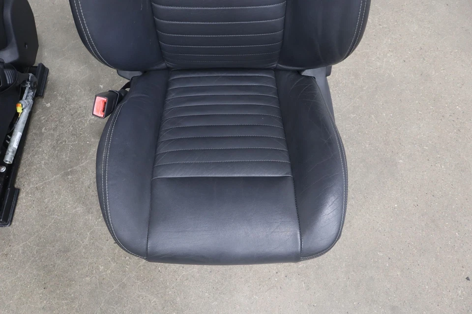 11-14 Dodge Challenger Dark Slate Heated Leather Seat Set Front/Rear OEM Foto 4 de 4