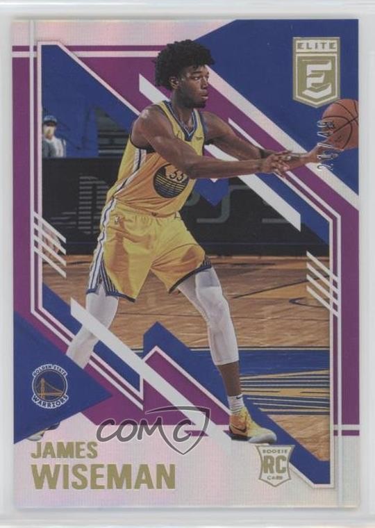 2020-21 Donruss Elite Rookies Purple 21/49 James Wiseman #104 Rookie RC 5l1