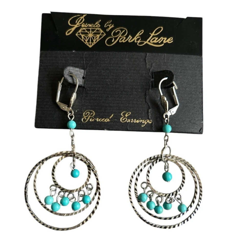 Park Lane серебро и бирюза серьги и ожерелье комплект - Изображение 2 из 4